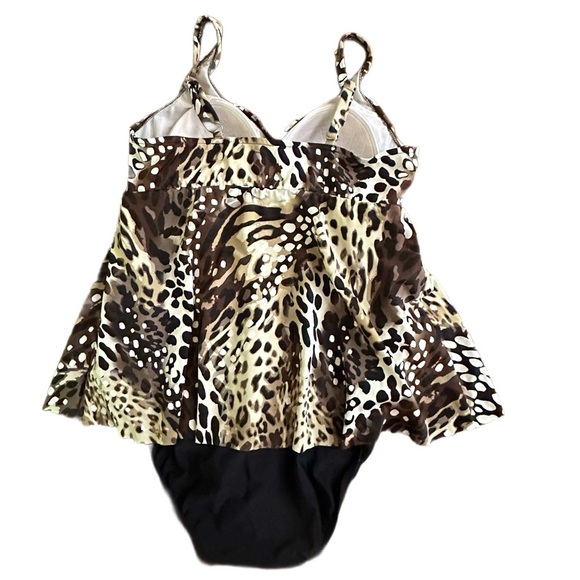 Women’s Animal Print Tummy Control Swimsuit - Size 14 - NWOT - Picture 2 of 4